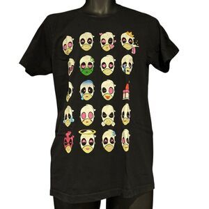 Marvel Gwen Pool Gwenpool Emoji Emoticon Black Pink T-Shirt Men’s Medium